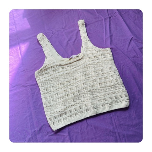 ★ Abercrombie & Fitch Crochet Top - Cream ★ - Picture 4 of 16